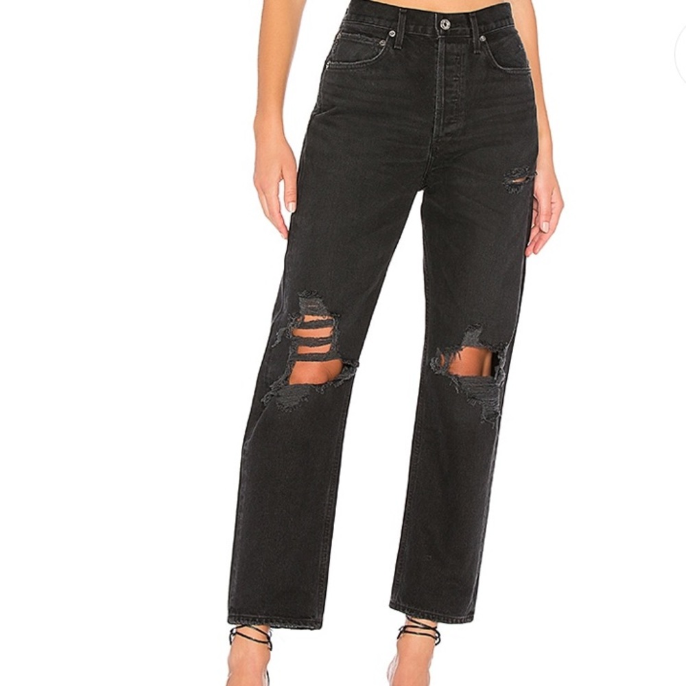 AGOLDE • 90s Fit Black Jeans